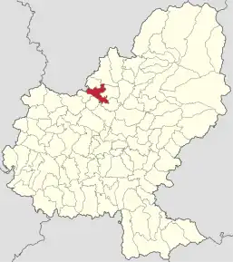 Localizare în cadrul județului