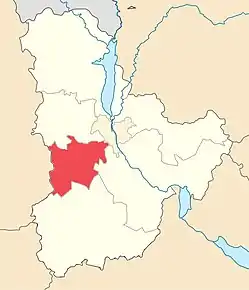 Poziția localității Raionul Fastiv, Kiev