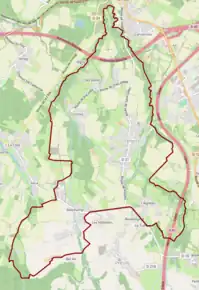 Poziția localității Feigères