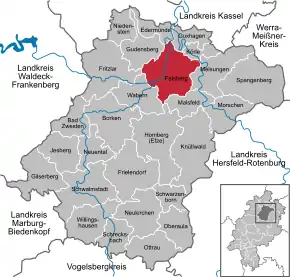 Poziția localității Felsberg