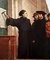 Ferdinand Pauwels – Martin Luther își pune cele 95 de teze pe ușă
