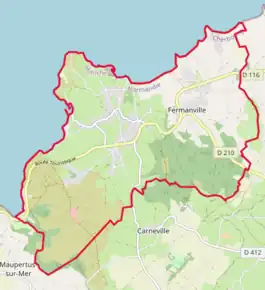 Poziția localității Fermanville