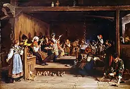 Filandón, o întâlnire tradițională de seară a comunității în León și Asturia