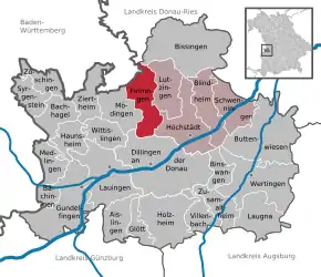 Poziția localității Finningen