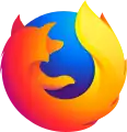 Logo-ul utilizat pentru Firefox 56 - 69