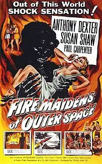 One-sheet for American release as Fire Maidens of Outer Space film poster by Albert Kallis
