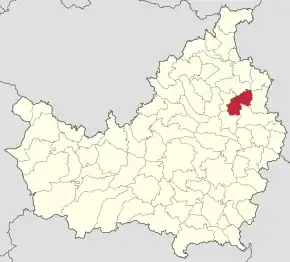 Localizarea comunei în județul Cluj