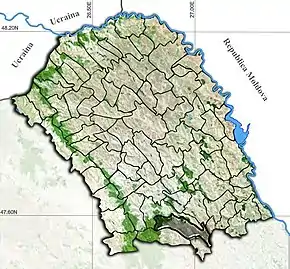 Poziția localității Flămânzi