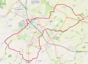 Poziția localității Flers