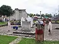 Ritual roman în vechea fortificație Aquincum, Ungaria.