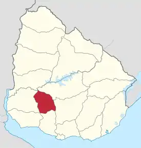 Poziția regiunii Departamentul Flores