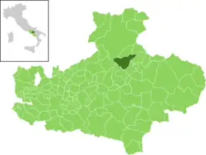 Poziția localității Flumeri