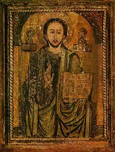 Torsadă la icoana Deisis de la Fodora (sec. XVIII)