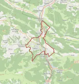 Poziția localității Foix