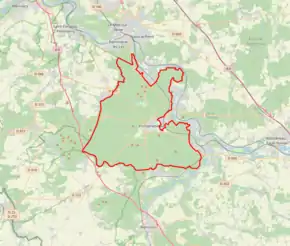 Poziția localității Fontainebleau