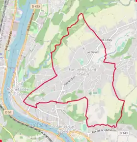 Poziția localității Fontaines-Saint-Martin