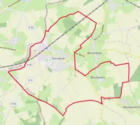 Poziția localității Formerie
