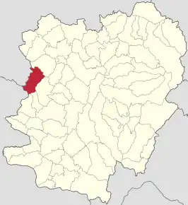 Poziția localității Brezon