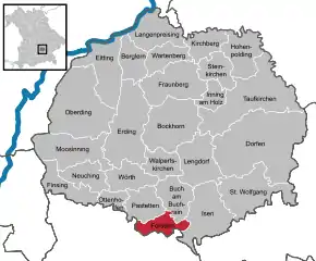 Poziția localității Forstern