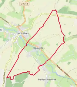 Poziția localității Fréauville