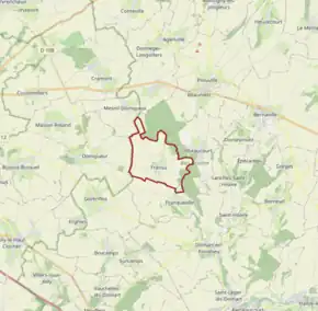 Poziția localității Fransu