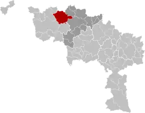 Frasnes-lez-Anvaing în Provincia Hainaut