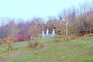 Locul în care s-a aflat biserica ortodoxă de lemn din Frata