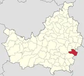 Localizarea comunei în județul Cluj