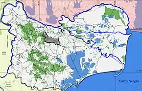 Amplasarea în cadrul județului