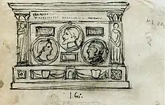 Schiță de plachetă Regele Carol I