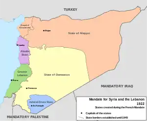 Mandatul francez pentru Siria