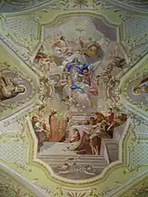 Fresca „Ridicarea la cer a Fecioarei Maria" (Antal Szirmai, 1900)