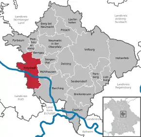 Poziția localității Freystadt