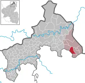 Poziția localității Friedewald