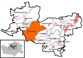 Poziția localității Friesdorf