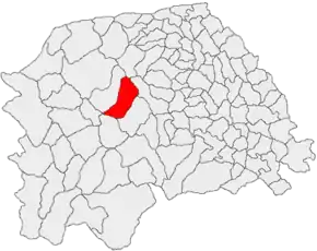 Poziția localității Frumosu