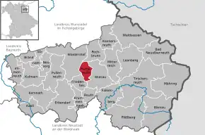 Poziția localității Fuchsmühl