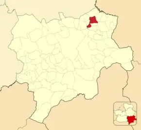 Poziția localității Fuentealbilla