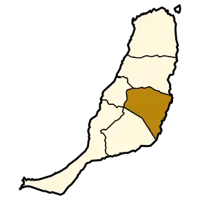 Poziția localității Antigua, Fuerteventura