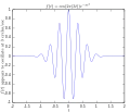 Original function showing oscillation 3 hertz.