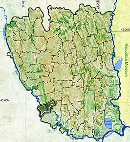 Amplasarea în cadrul județului



		
Poziția în cadrul României