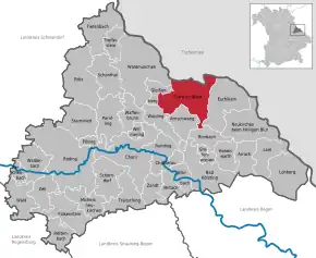 Poziția localității Furth im Wald