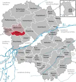 Poziția localității Furth