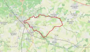 Poziția localității Gétigné