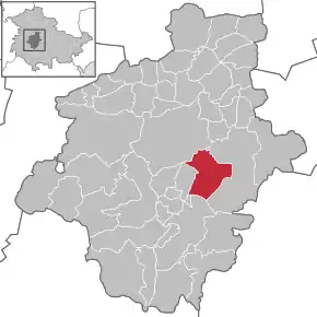 Poziția  Günthersleben-Wechmar pe harta districtului Gotha