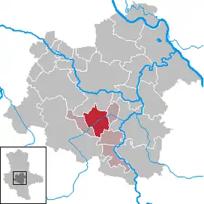 Poziția localității Güsten