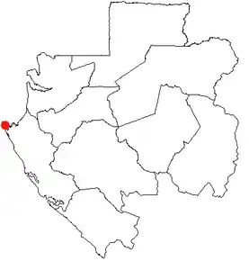 Poziția localității Mandji