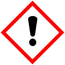 SGH07 : Toxic, iritant, sensibilizant, narcotic