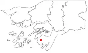 Poziția localității Catió