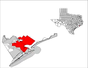 Poziția localității Texas City, Texas